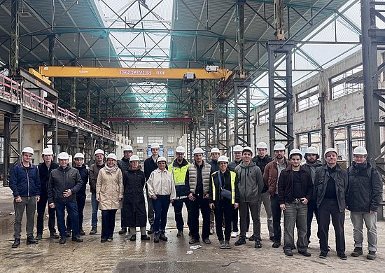 Besichtigung des Areal Böhlers in Düsseldorf mit der Vollack Gruppe